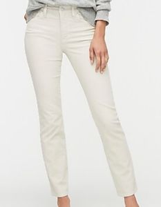 J Crew Matchstick Ivory Thin Wale Cords Pants 28 S